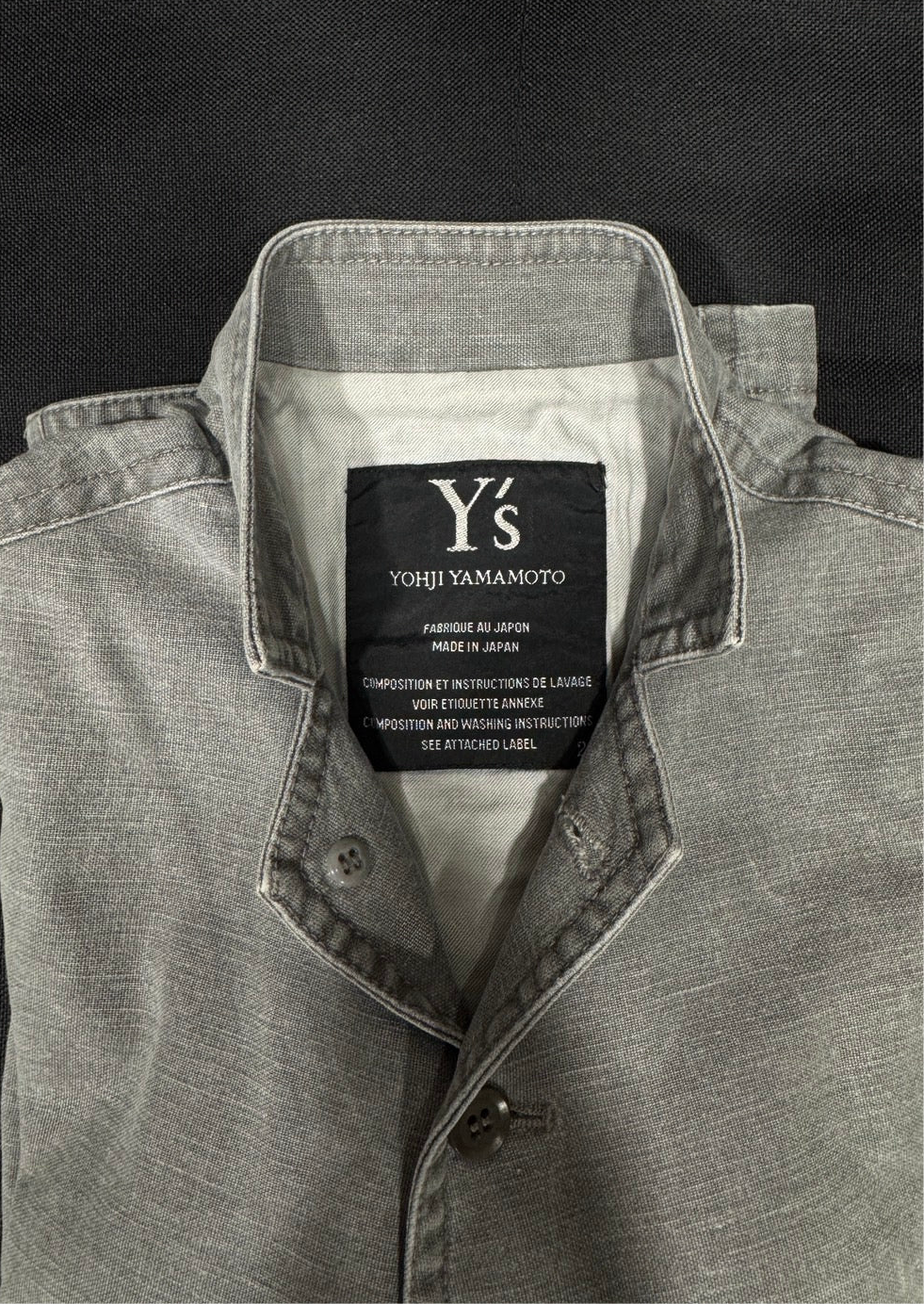 Y’s by Yohji Yamamoto Asymmetric Button-Up Jacket