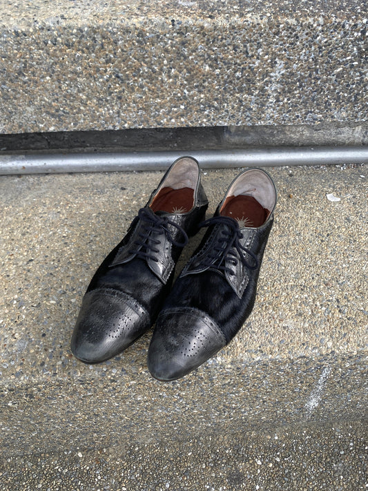 2000s Miharayasuhiro Pony Hair Derby Shoes