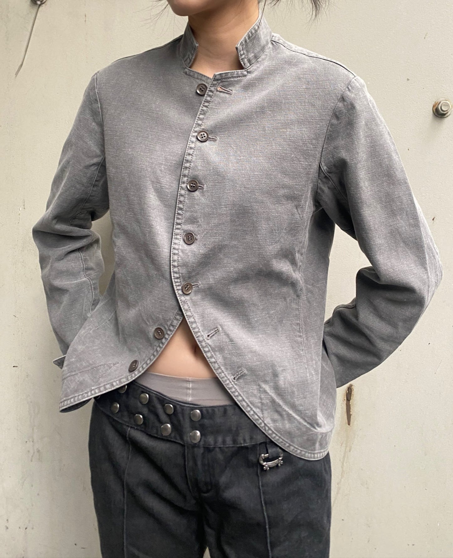 Y’s by Yohji Yamamoto Asymmetric Button-Up Jacket