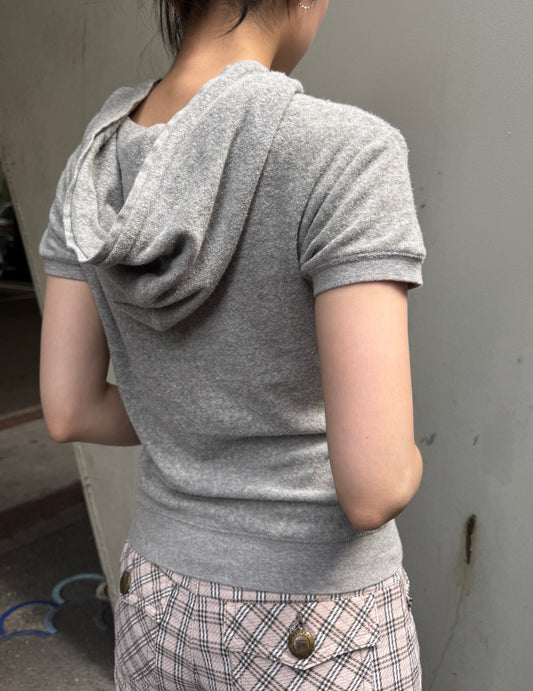 Pale Grey Hoodie Tee