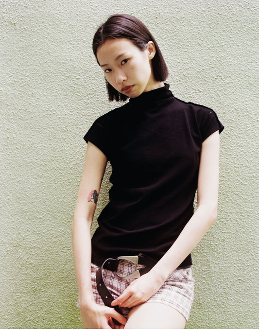 ISSEY MIYAKE APOC SHORT SLEEVE TURTLENECK