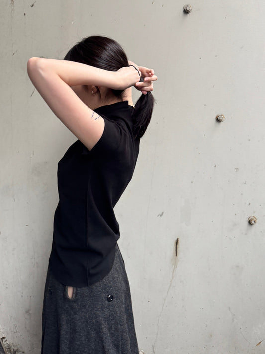 COMME des GARÇONS Structured Wool Pleated Midi Skirt