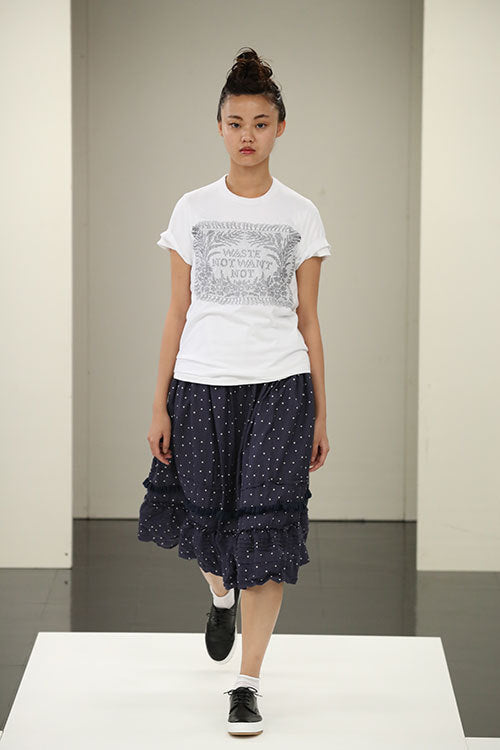 2017SS tricot COMME des GARÇONS WASTE NOT WANT NOT tee