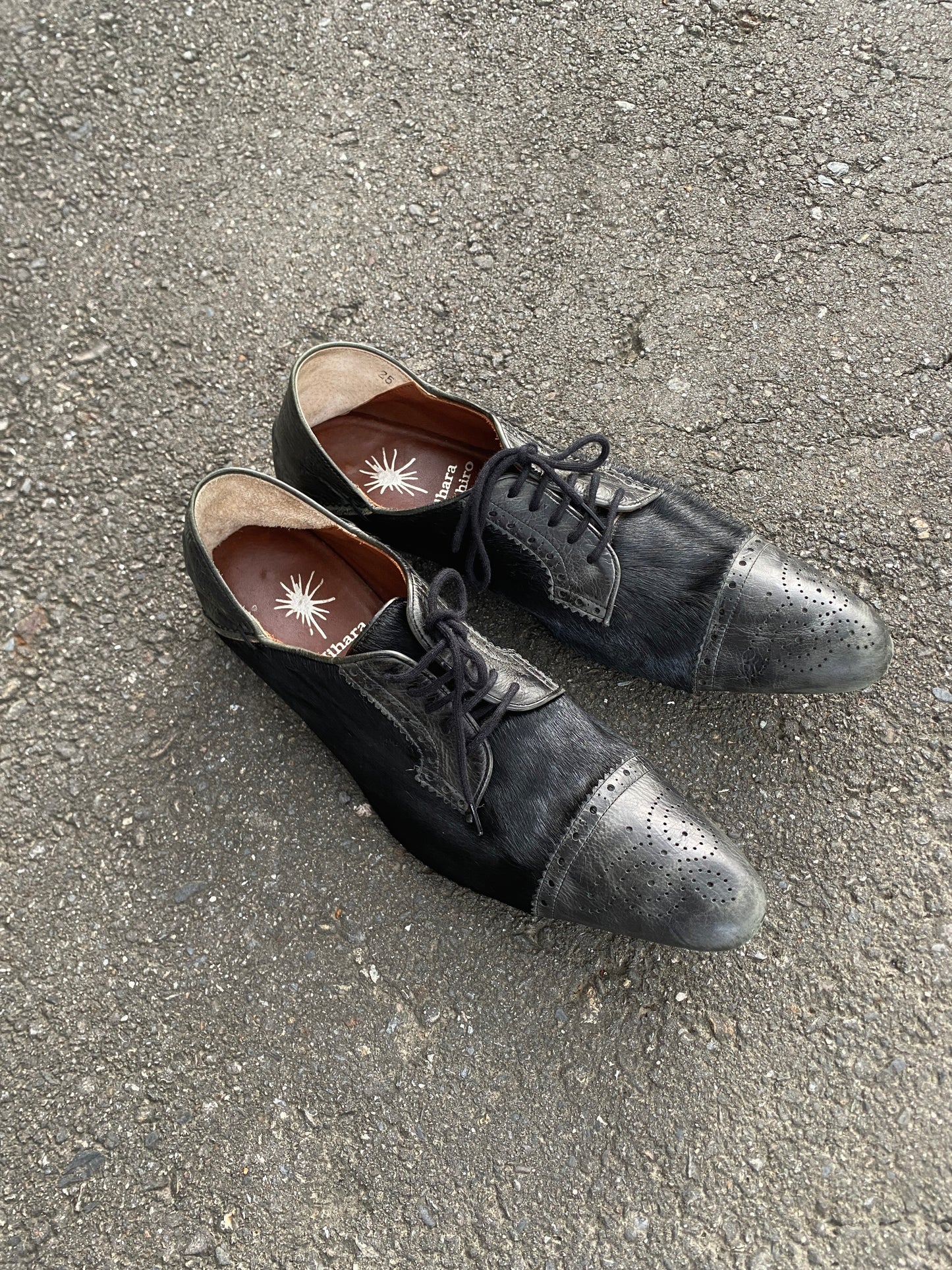2000s Miharayasuhiro Pony Hair Derby Shoes