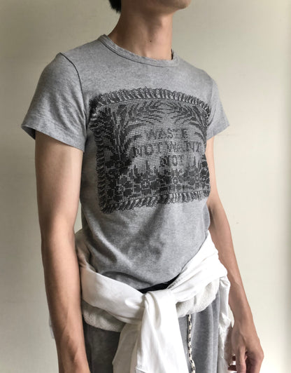 2017SS tricot COMME des GARÇONS WASTE NOT WANT NOT tee