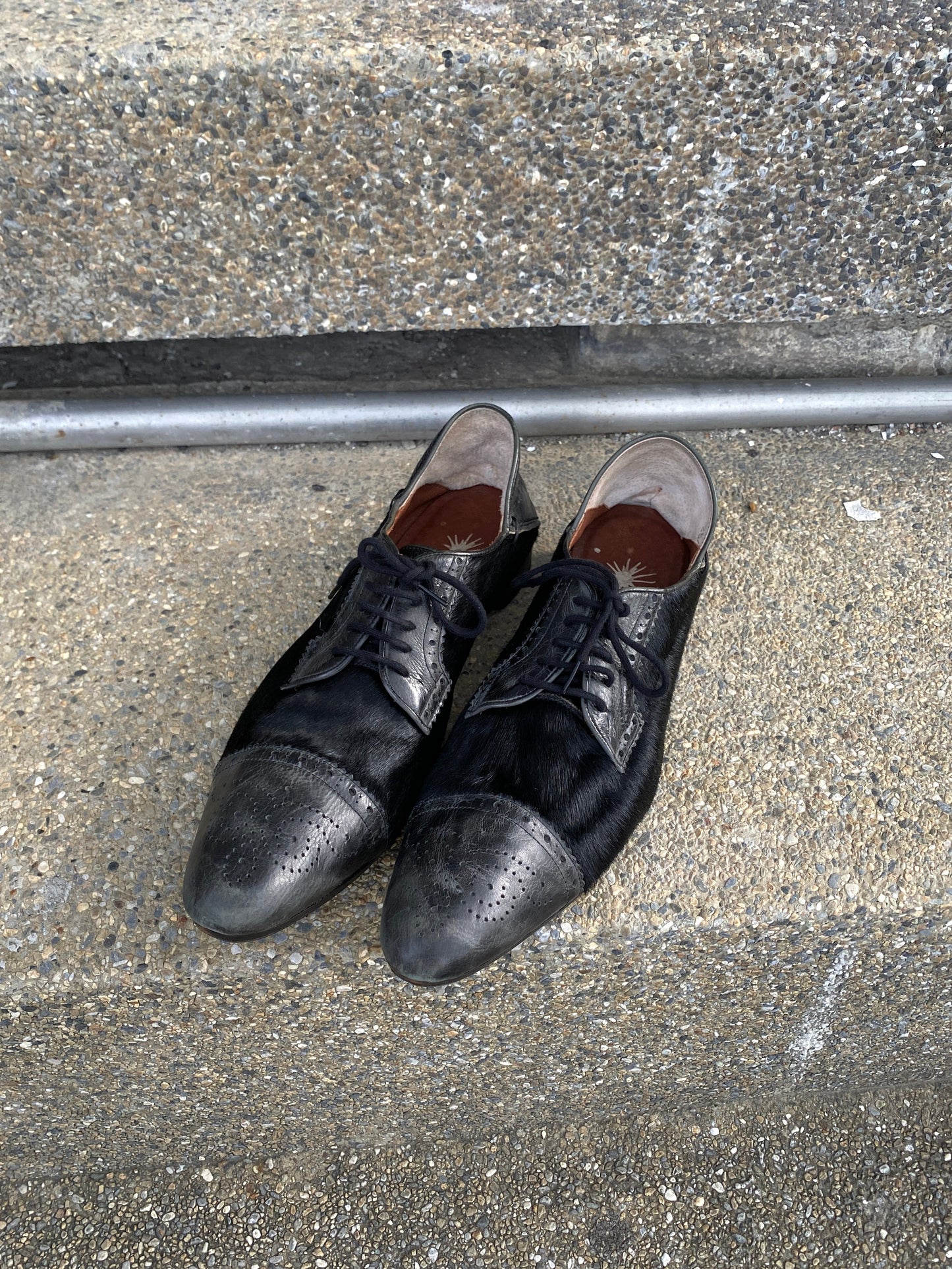 2000s Miharayasuhiro Pony Hair Derby Shoes
