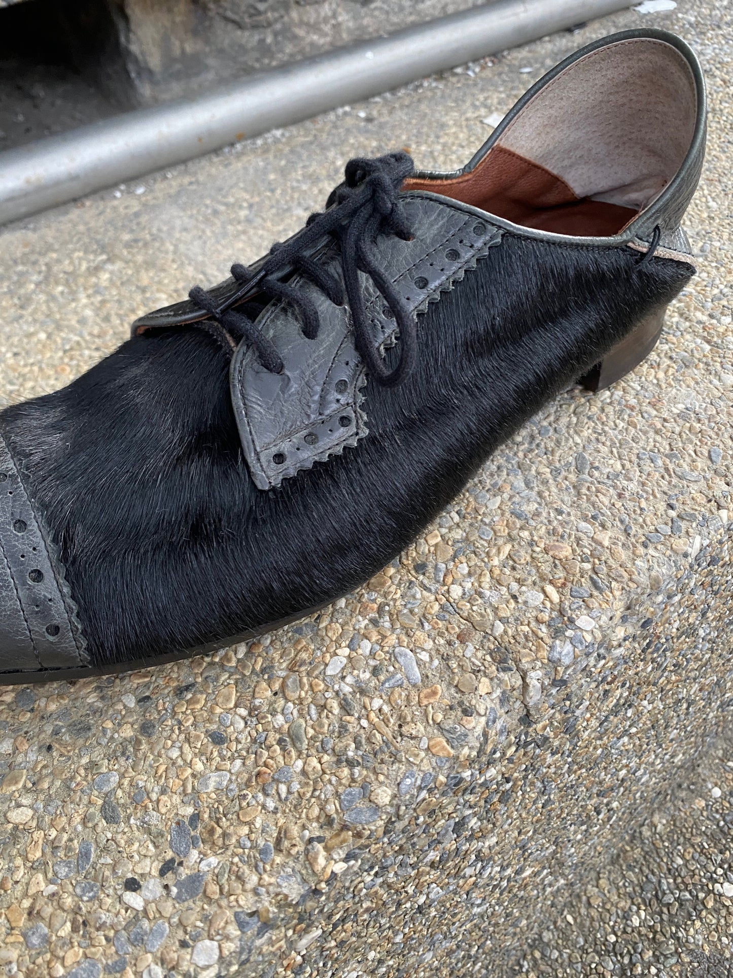 2000s Miharayasuhiro Pony Hair Derby Shoes