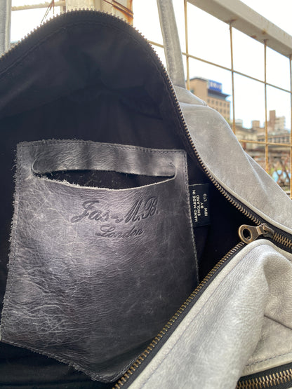 Jas M.B. 2000s Leather Travel Bowling Bag