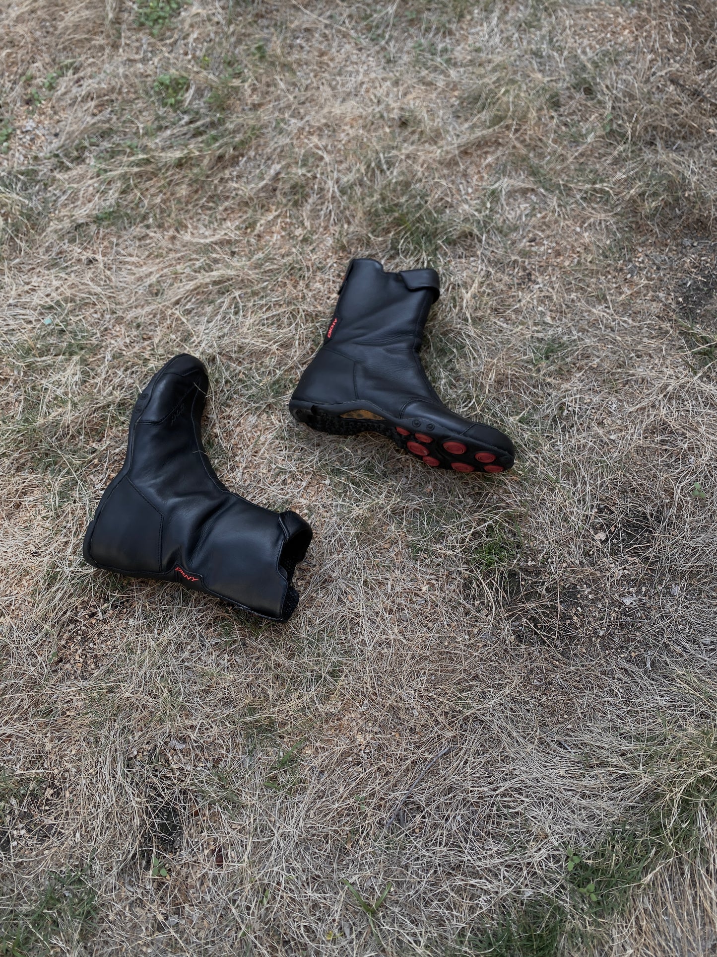 DKNY Leather Zip Boots US7