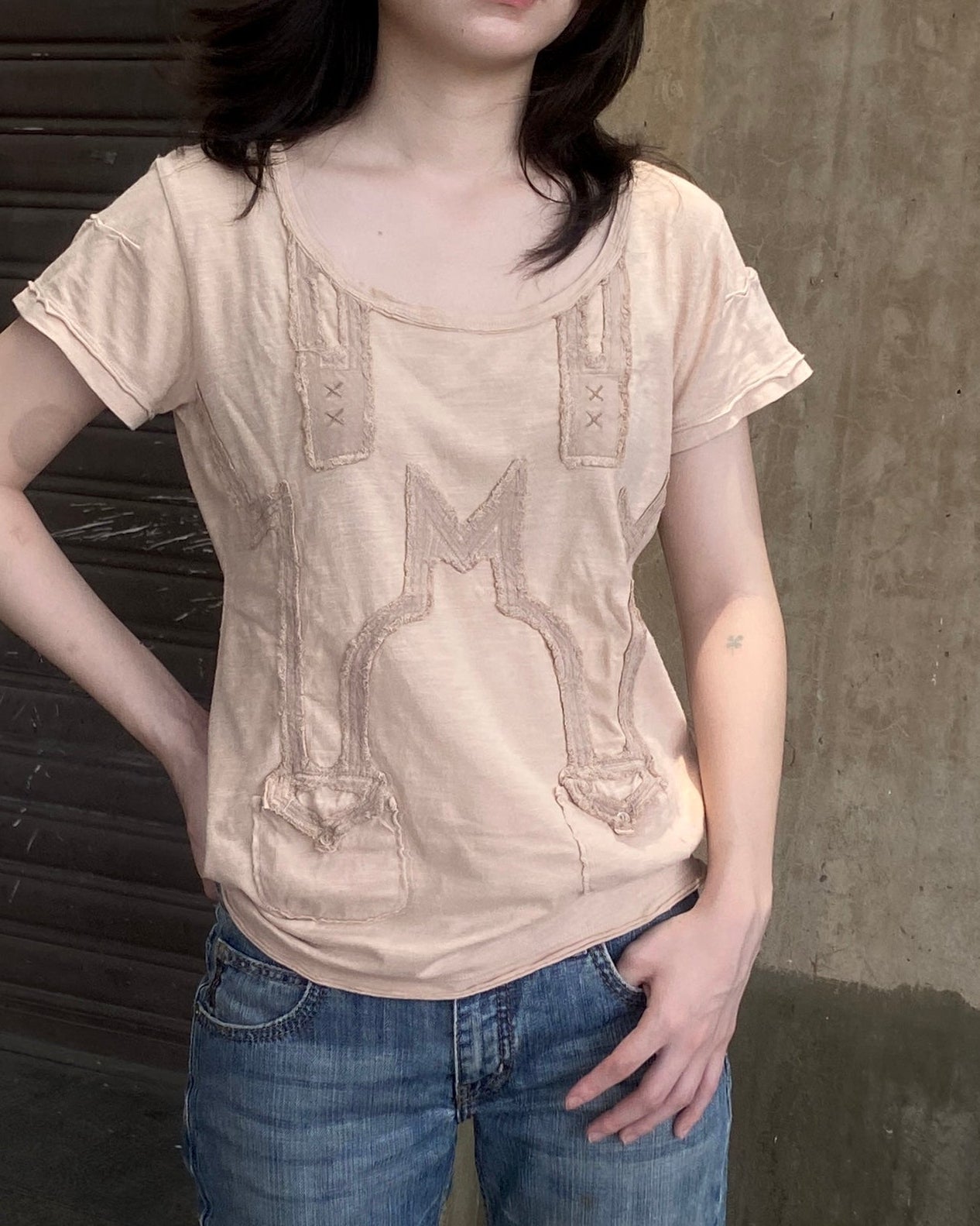 Marithé + François Girbaud M Logo Dual Pocket Tee t shirt
