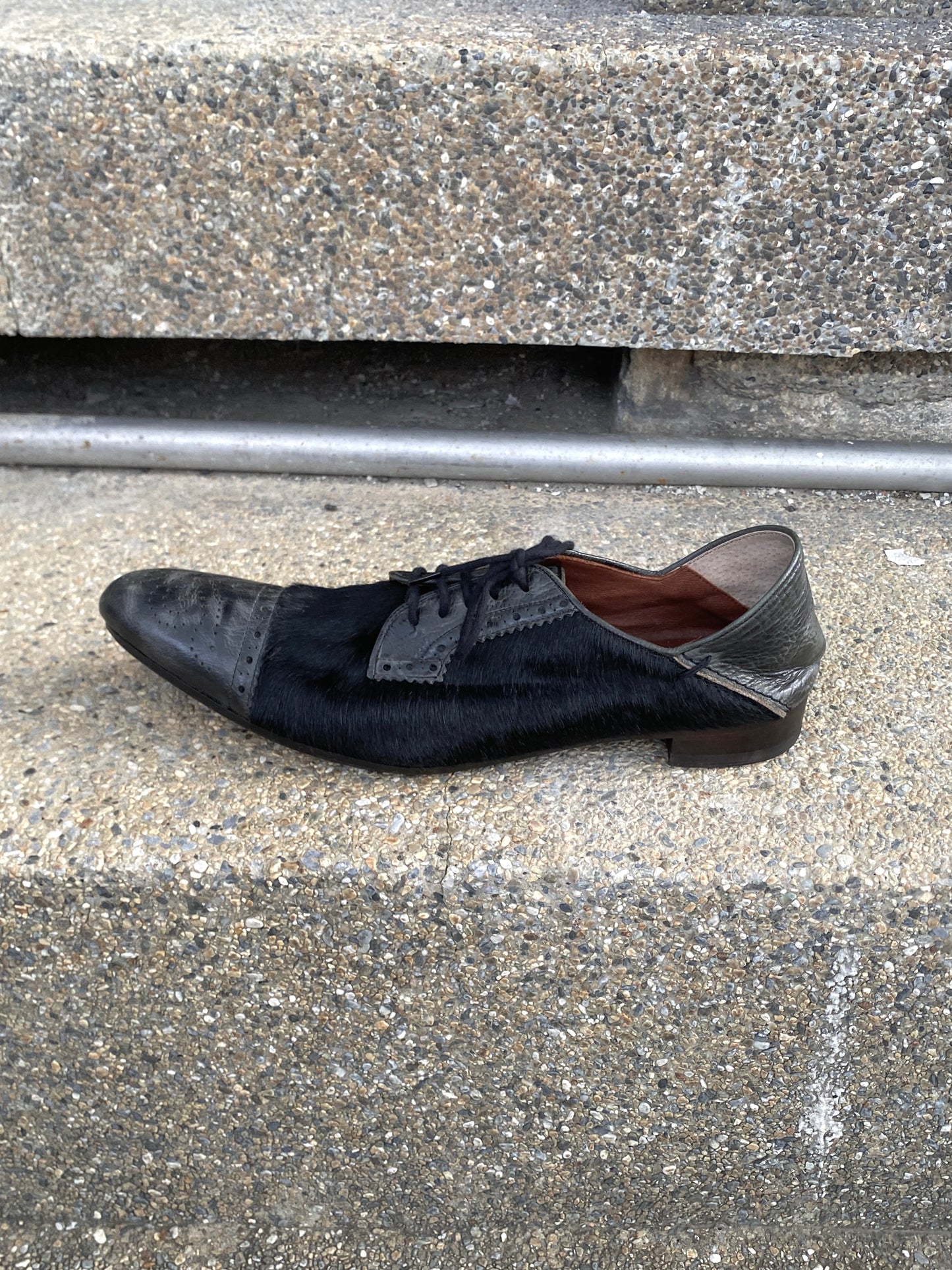 2000s Miharayasuhiro Pony Hair Derby Shoes