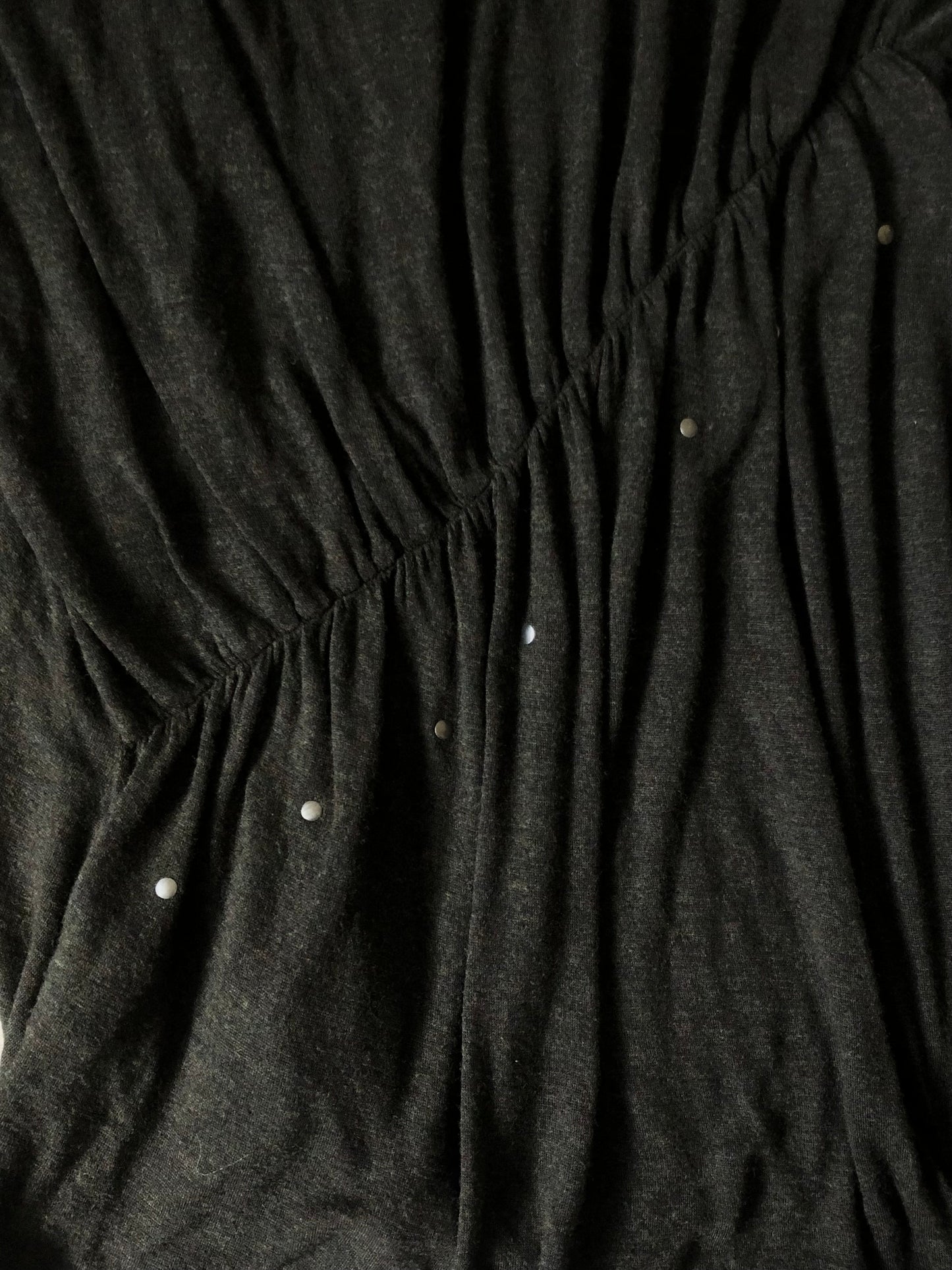HaaT ISSEY MIYAKE Studded Sheer Ruched Top (sample item)
