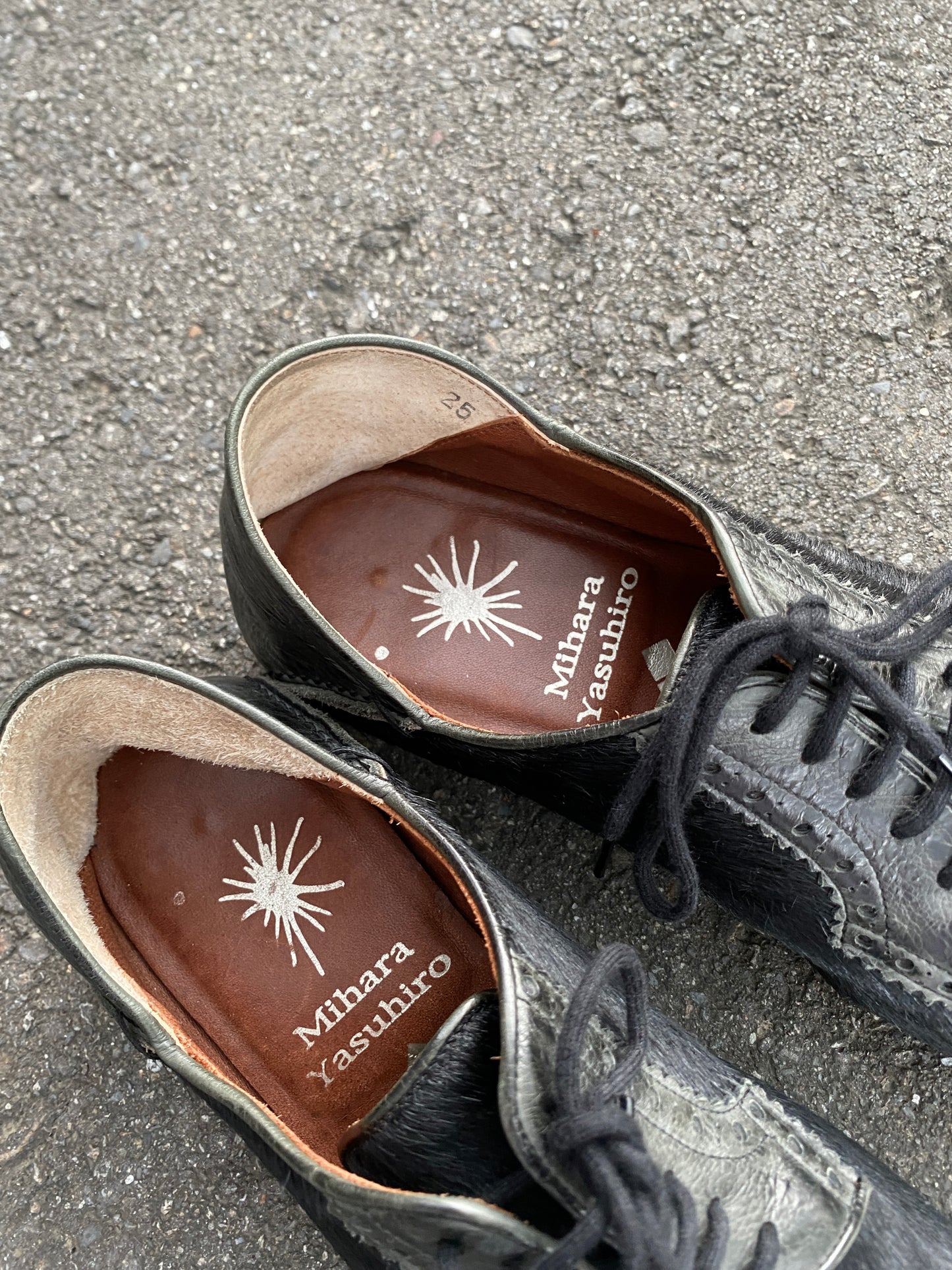 2000s Miharayasuhiro Pony Hair Derby Shoes