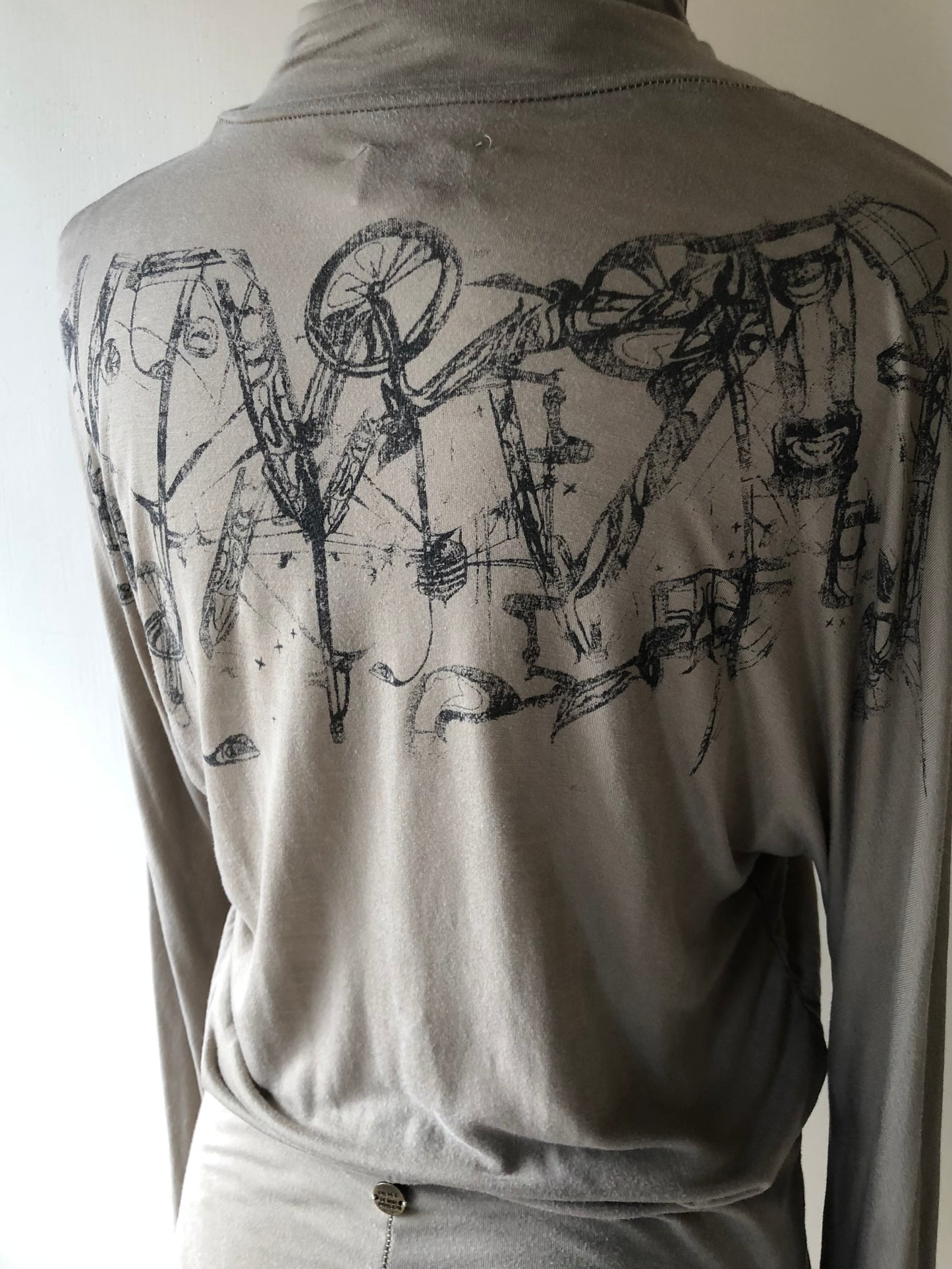 2000s Diesel Graphic Turtleneck