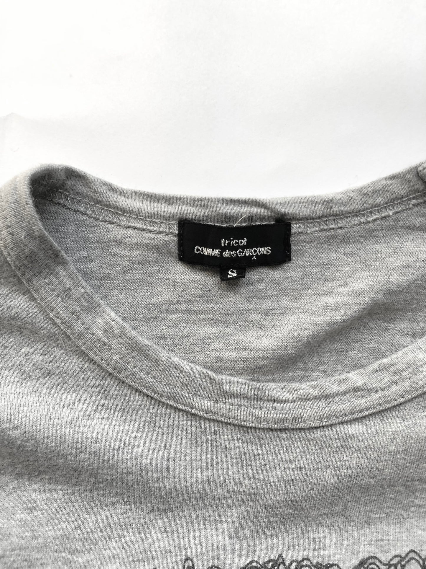 2017SS tricot COMME des GARÇONS WASTE NOT WANT NOT tee