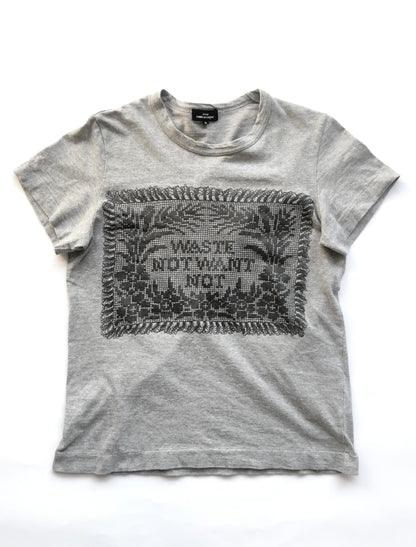2017SS tricot COMME des GARÇONS WASTE NOT WANT NOT tee
