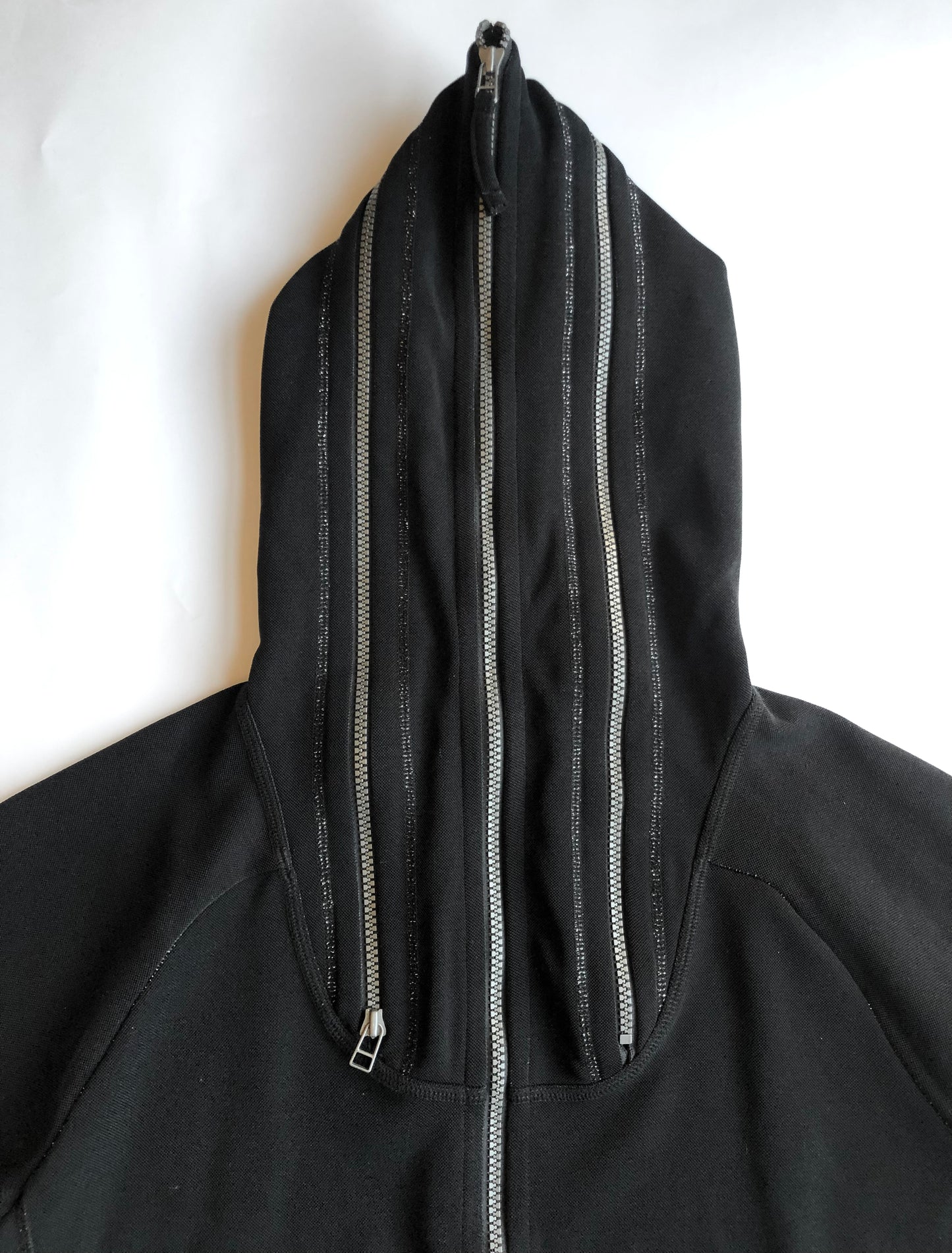Marithé + François Girbaud Double Hood Zip-Up Hoodie