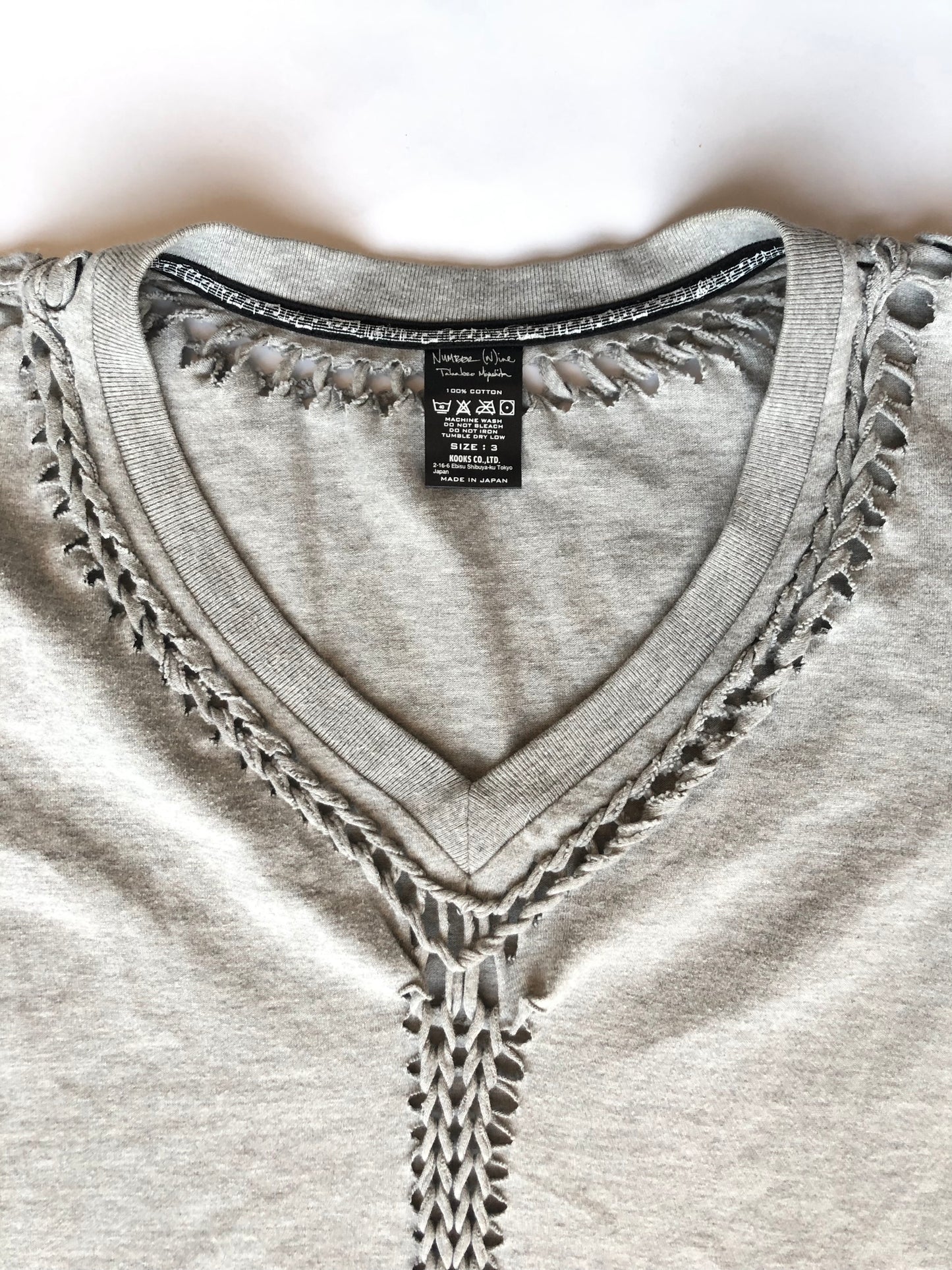 Number (N)ine SS07 "About A Boy" Braided T-Shirt