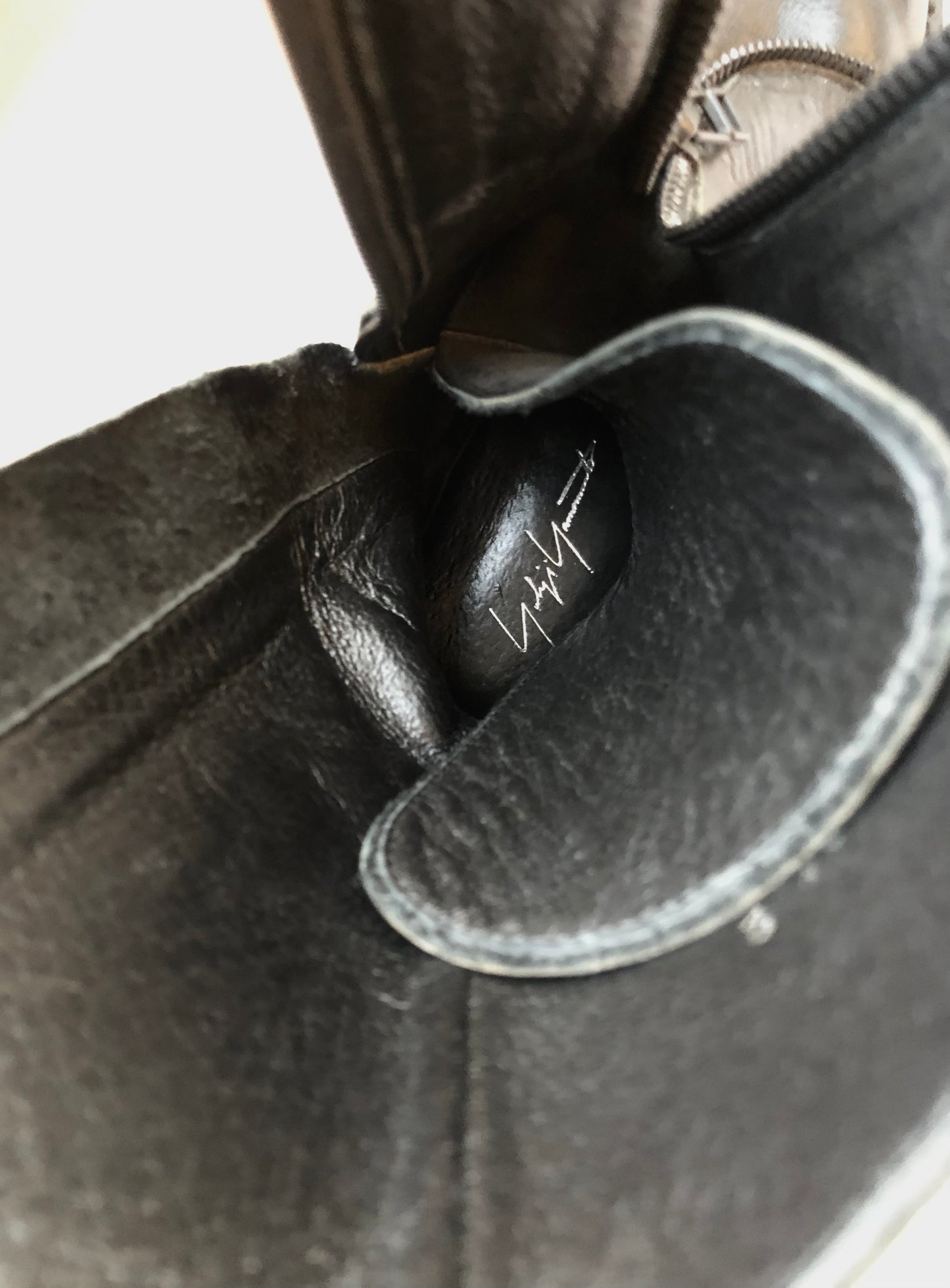 YOHJI YAMAMOTO FEMME Double Zip Leather Boots size2 (about 23.5)