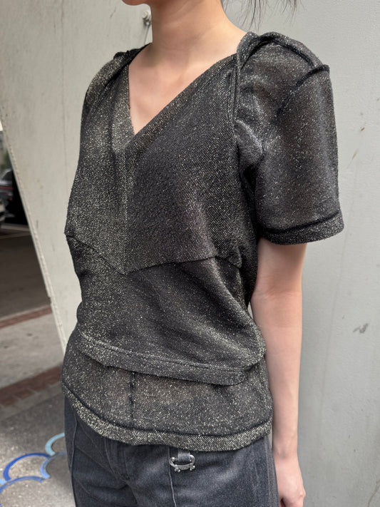 AD2005 JUNYA WATANABE 2 Way Shimmery Knit Top