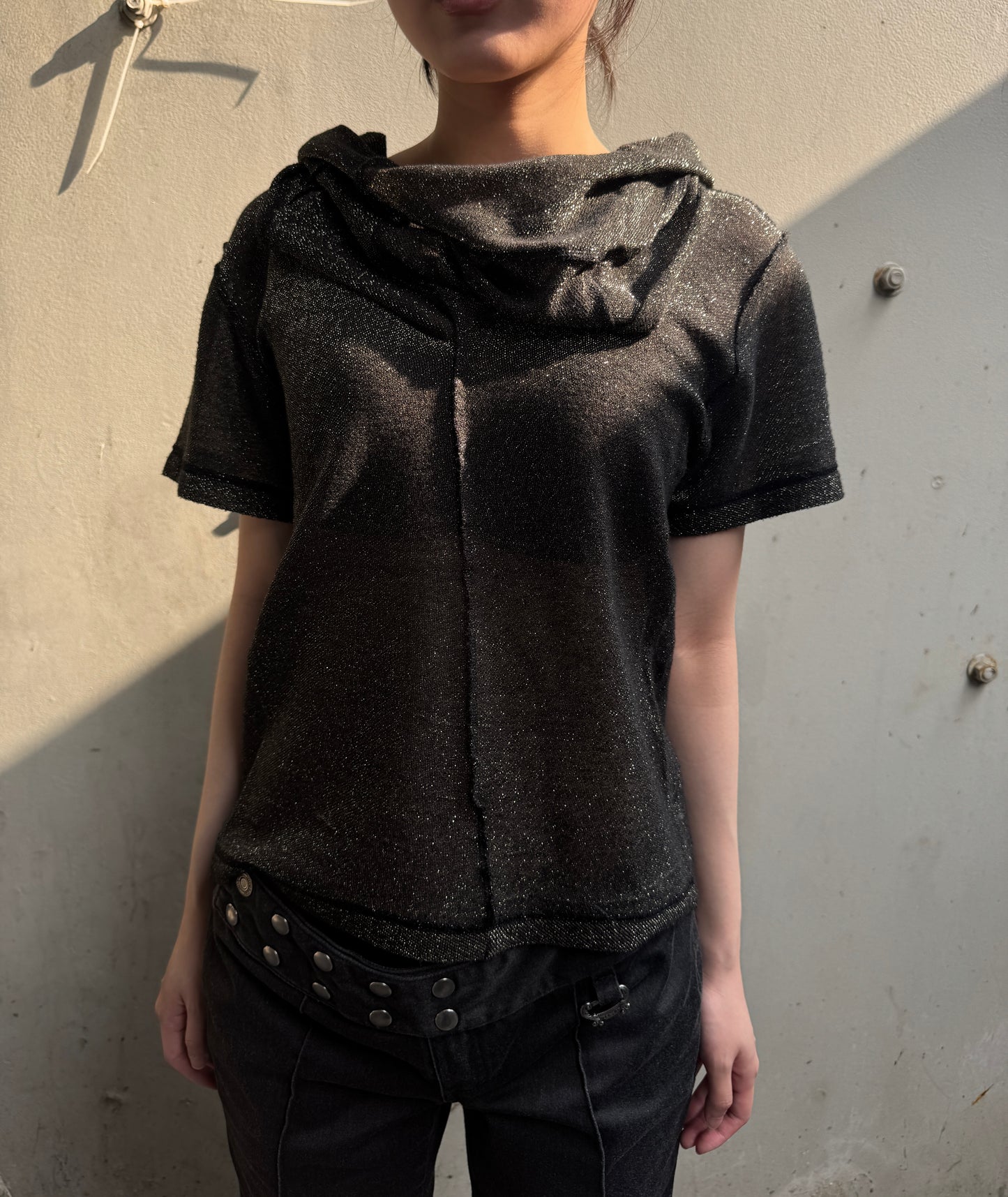 AD2005 JUNYA WATANABE 2 Way Shimmery Knit Top