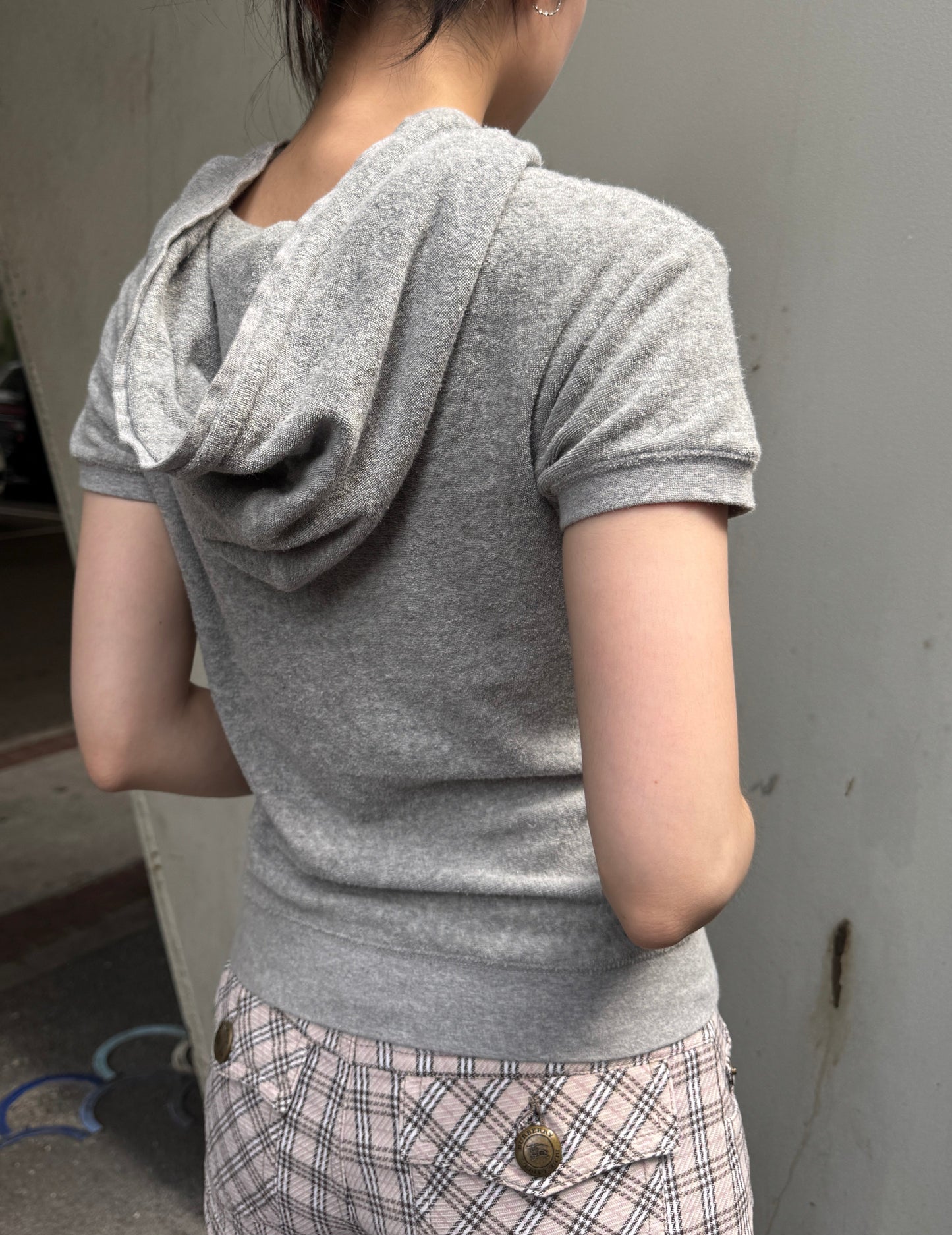 Pale Grey Hoodie Tee