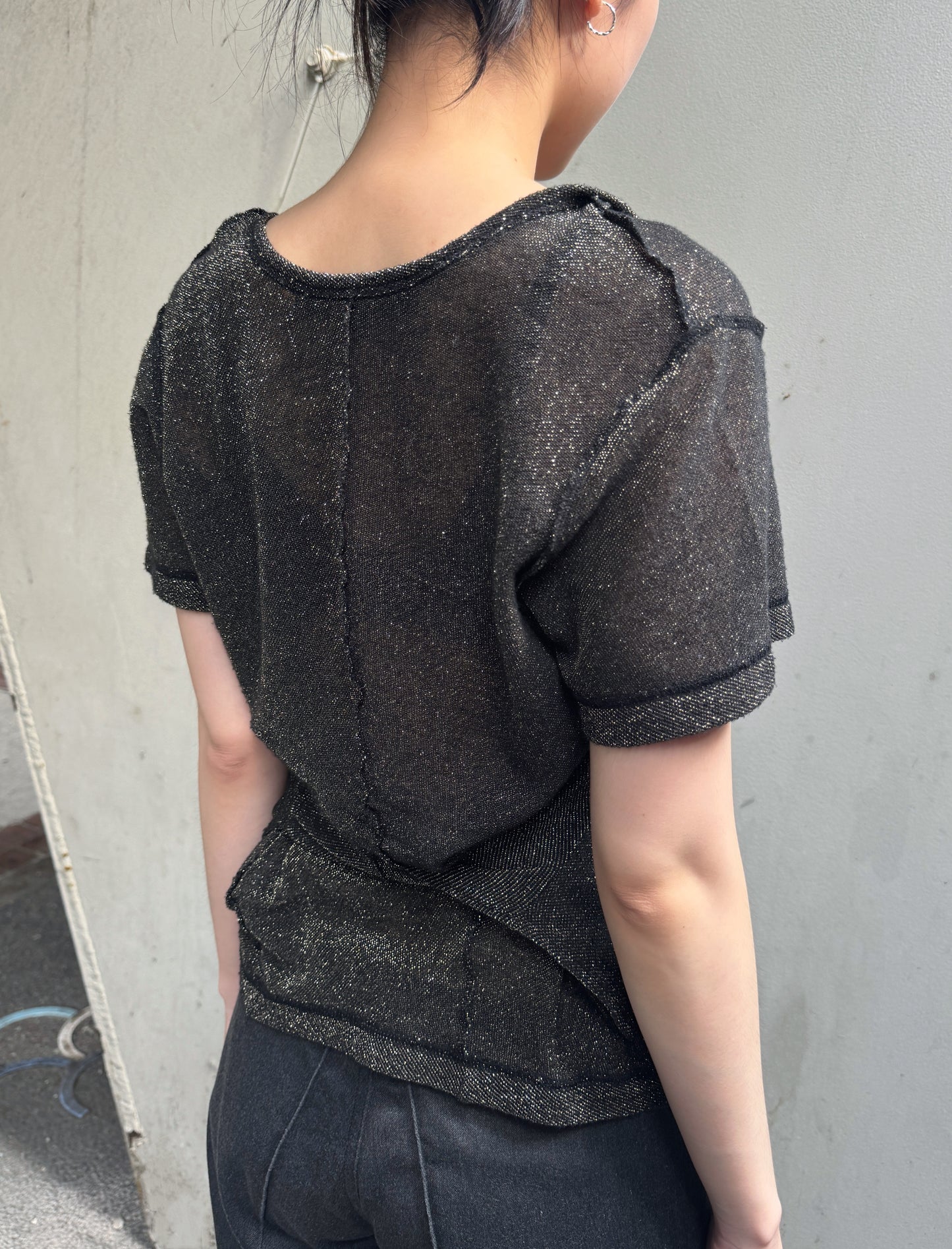 AD2005 JUNYA WATANABE 2 Way Shimmery Knit Top