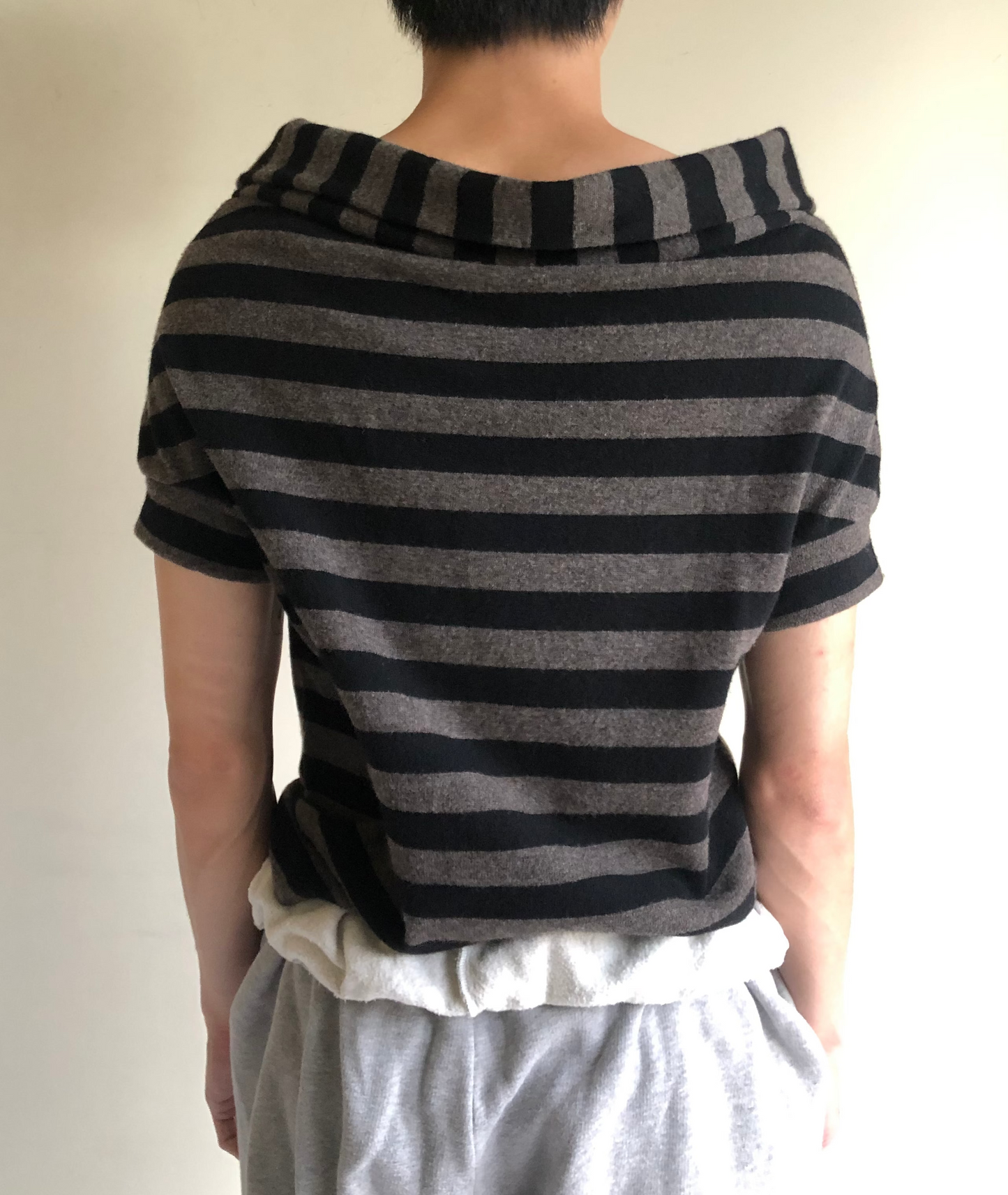 YOHJI YAMAMOTO+NOIR Thick Wool Short Sleeve Knit