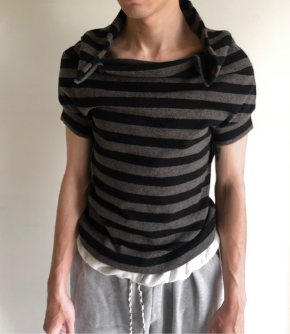 YOHJI YAMAMOTO+NOIR Thick Wool Short Sleeve Knit