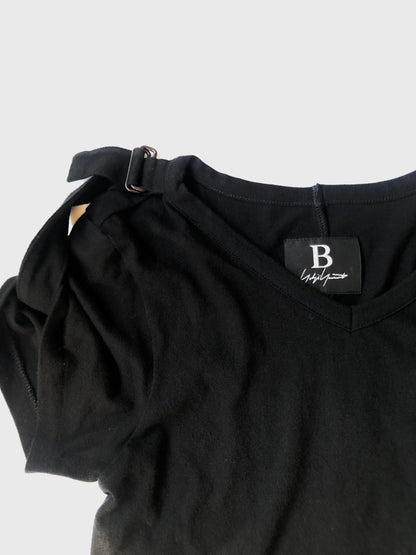 B Yohji Yamamoto Adjuster Shoulder Tee