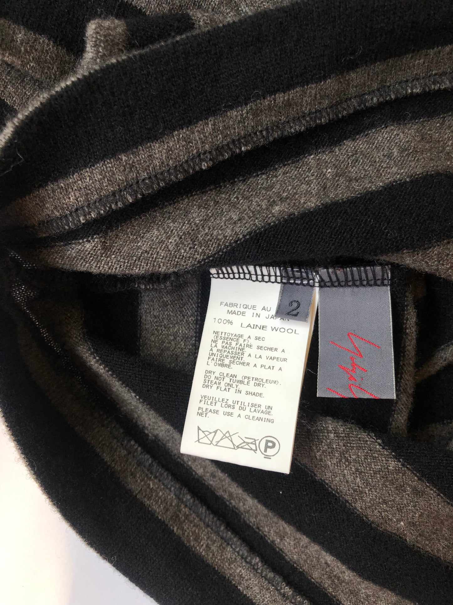 YOHJI YAMAMOTO+NOIR Thick Wool Short Sleeve Knit