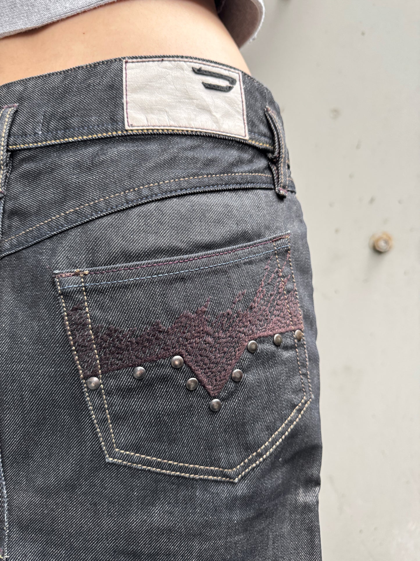DIESEL SLIT DENIM SKIRT