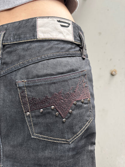 DIESEL SLIT DENIM SKIRT