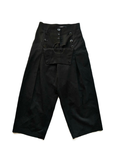 LIMI feu Cotton Silk Panelled Sailor Pants