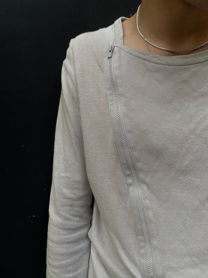 Black Barrett by Neil Barrett Long Sleeve Zip Top