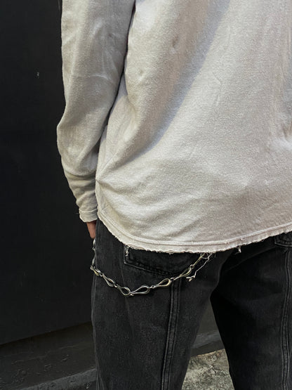 Black Barrett by Neil Barrett Long Sleeve Zip Top